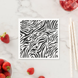 Zebra-themapapapier servetten voor feesten