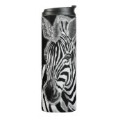 Zebra thermische getumbler thermosbeker (Gedraaid links)