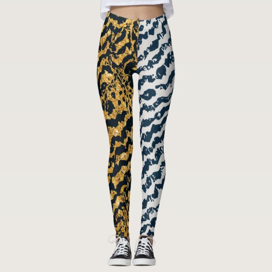 Zebra tiger rock. leggings (Voorkant)