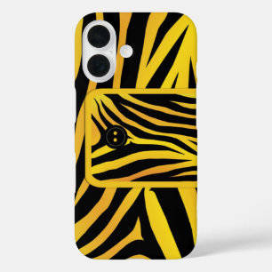 Zebra Tiger Stripes iPhone 16 Hoesje