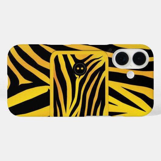 Zebra Tiger Stripes Case-Mate iPhone Case (Achterkant (horizontaal))