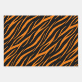 Zebra Tiger & Tabby Print Cute Modern Pattern Inpakpapier Vel (Voorkant)