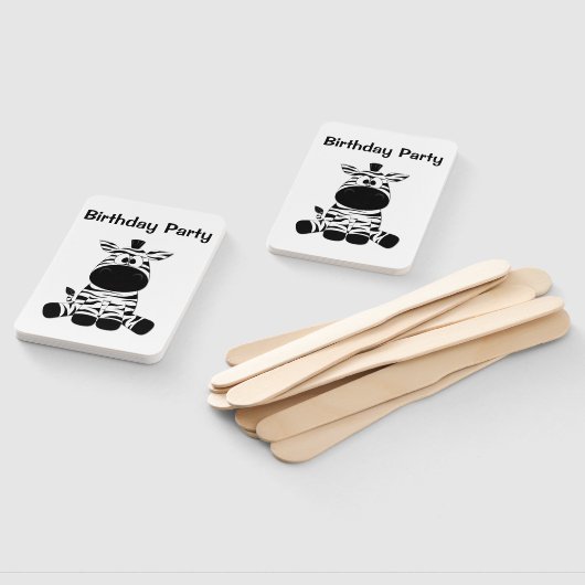 Zebra Toevoegen tekst toevoegen Handwaaier (Niet-gemonteerd)