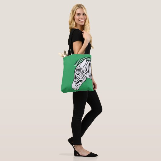 Zebra Tote Bag (Op model)