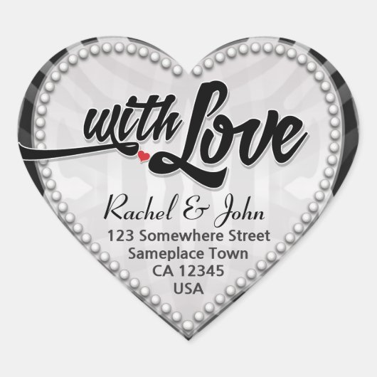 Zebra tribale zwarte zilver met Sticker van het li (Voorkant)