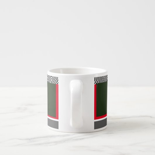 Zebra Trim Bos Groen Espresso Kop (Achterkant)