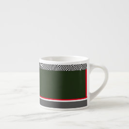 Zebra Trim Bos Groen Espresso Kop
