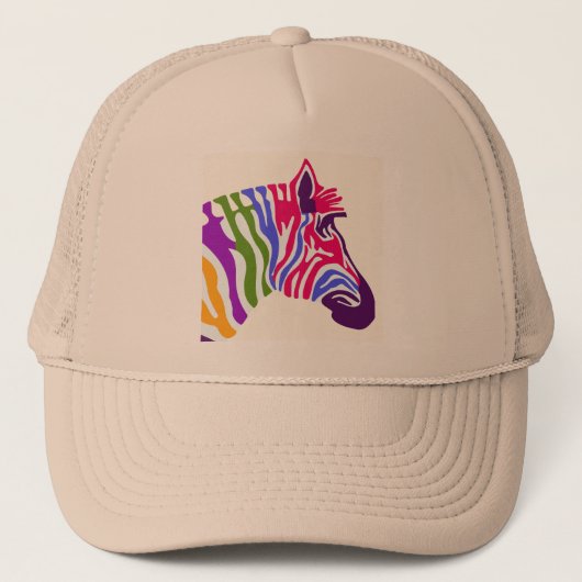 Zebra Trucker Hat Pet (Voorkant)