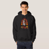 Zebra Turkije Happy Thanksgiving Hoodie (Voorkant volledig)