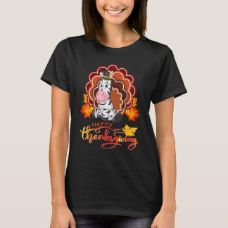 Zebra Turkije Happy Thanksgiving T-shirt