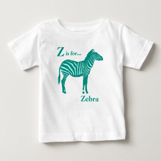 Zebra — Turquoise en Aqua (Voorkant)