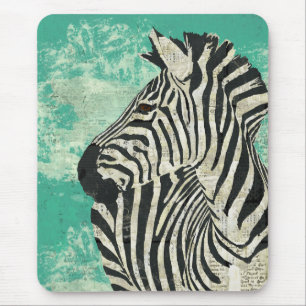  Zebra Turquoise Mousepad Muismat