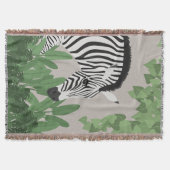 Zebra tussen bladeren deken (Voorkant)