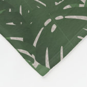 Zebra tussen bladeren fleece deken (Hoek)