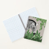 Zebra tussen bladeren notitieboek (Binnen)