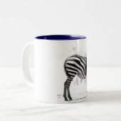 Zebra Tweekleurige Koffiemok (Voorkant links)