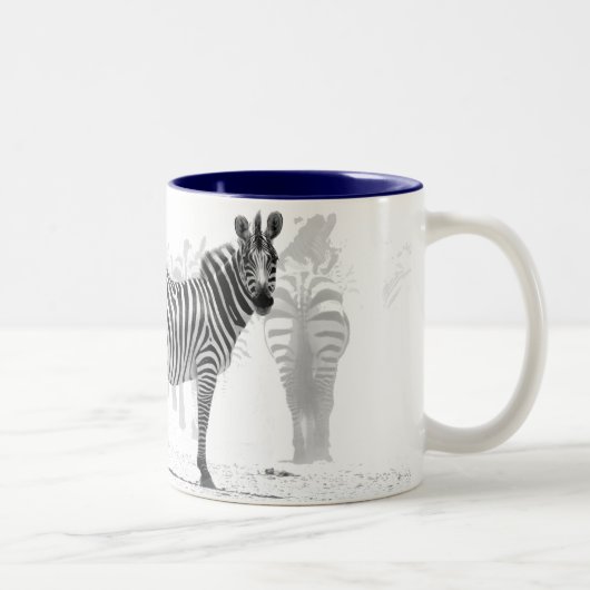Zebra Tweekleurige Koffiemok (Rechts)