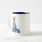ZEBRA TWEEKLEURIGE KOFFIEMOK (Voorkant links)