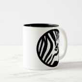 Zebra Tweekleurige Koffiemok (Voorkant rechts)