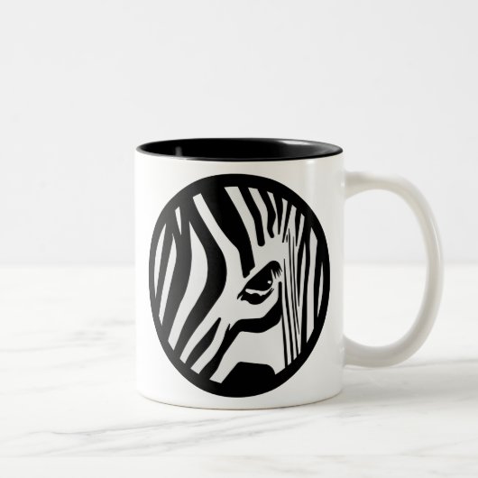 Zebra Tweekleurige Koffiemok (Rechts)