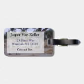 Zebra Twins Double Take Photo Bagagelabel (Achterkant horizontaal)