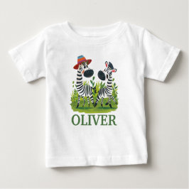 Zebra Twins in the Wild en gepersonaliseerde naam