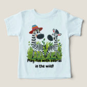 Zebra Twins in the Wild en gepersonaliseerde naam (Design voorkant)