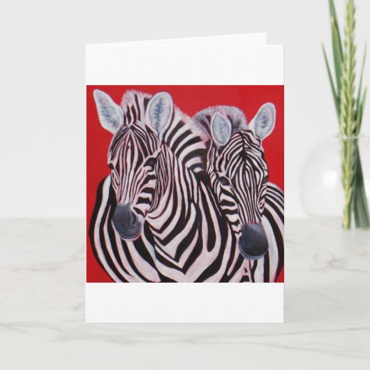 Zebra Twins Kaart (Voorkant)