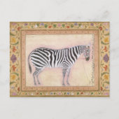 Zebra, uit het 'Minto Album', 1621 (gouache on pa) Briefkaart (Voorkant)