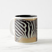 Zebra uit het "Minto Album", Mughal, 1621, Tweekleurige Koffiemok (Voorkant links)