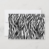 Zebra Uitnodigingen (Achterkant)