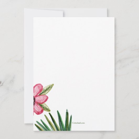 Zebra Uitnodigingen (Achterkant)