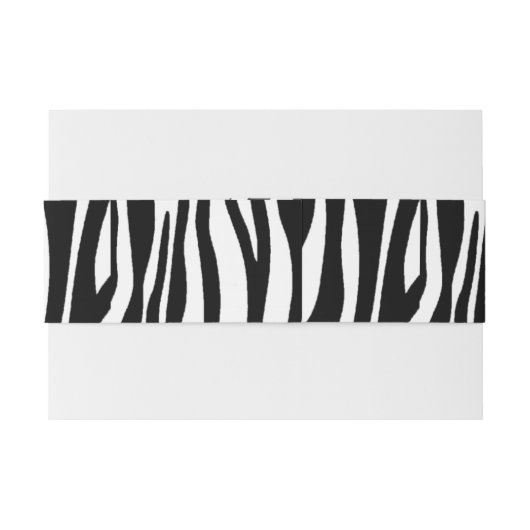 Zebra Uitnodigingen Wikkel (Achterkant Voorbeeld)