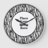 Zebra uw fotowandklok grote klok (Voorkant)