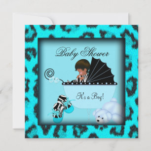 Zebra van Afrikaanse Amerikaanse Baby showers Kaart