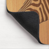 Zebra van betonhout muismat (Hoek)