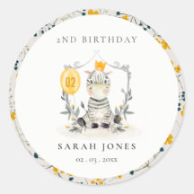 Zebra van Cute Yellow Baby Vloeit elke dag van de 