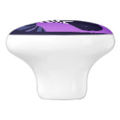 Zebra van de jaren 80 keramische knop (Zijkant)