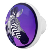 Zebra van de jaren 80 keramische knop (Rechts)