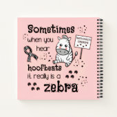 Zebra van het Syndroom van Ehlers-Danlos Notitieboek (Achterkant)