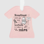 Zebra van het Syndroom van Ehlers-Danlos Ornament (voorkant)