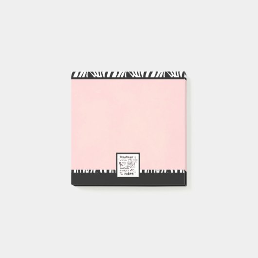 Zebra van het Syndroom van Ehlers-Danlos Post-it® Notes (Voorkant)