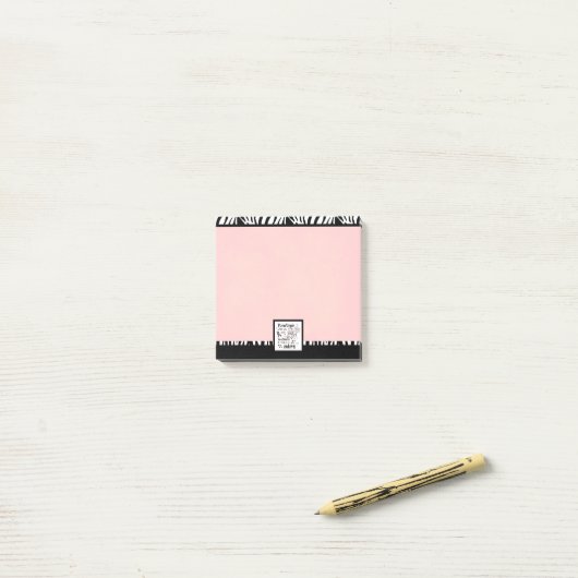 Zebra van het Syndroom van Ehlers-Danlos Post-it® Notes (Op bureau)