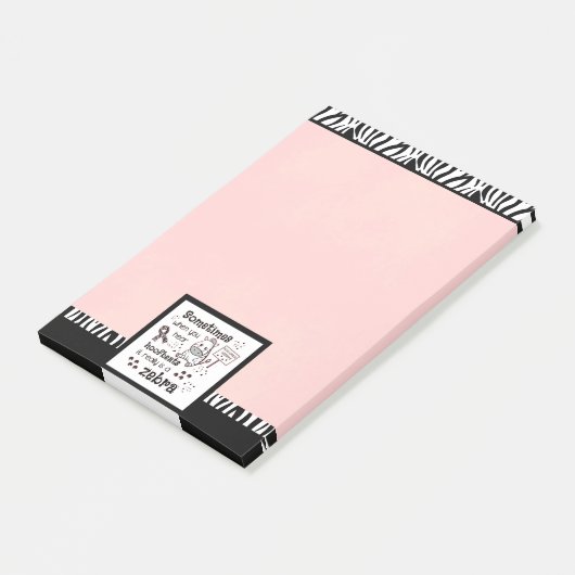 Zebra van het Syndroom van Ehlers-Danlos Post-it® Notes (Schuin)