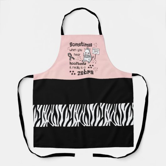 Zebra van het Syndroom van Ehlers-Danlos Schort (Voorkant)