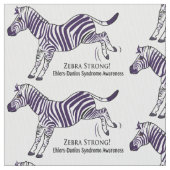 Zebra van het Syndroom van Ehlers-Danlos Stof (Close Up)