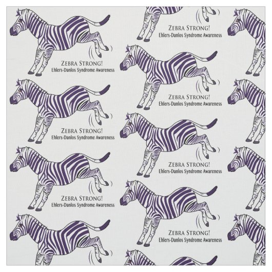 Zebra van het Syndroom van Ehlers-Danlos Stof (Swatch)