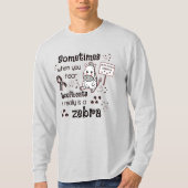 Zebra van het Syndroom van Ehlers-Danlos T-shirt (Voorkant)