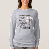 Zebra van het Syndroom van Ehlers-Danlos T-shirt (Voorkant)