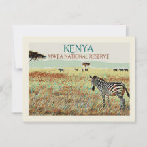 Zebra van Kenia, Nationaal Reserve Mwea